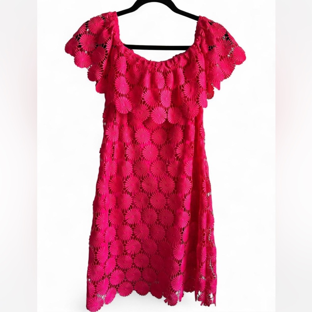 Trina Turk Fuchsia Lace Dress